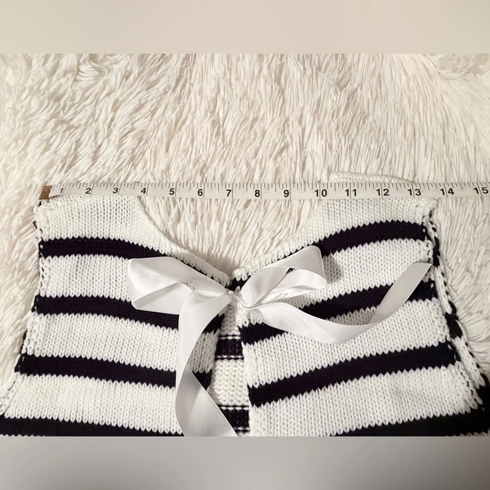 NWOT Striped Knitted Vest/Top, sz S - Picture 8 of 11